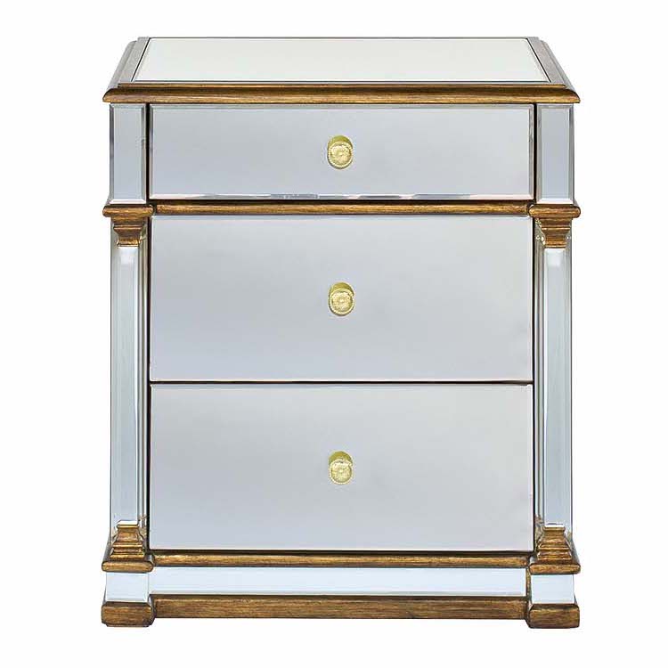Тумба Mirror Classic Nightstand Зеркало Золотой Тумба Mirror Classic Nightstand Зеркало Золотой в Рязани | Loft Concept