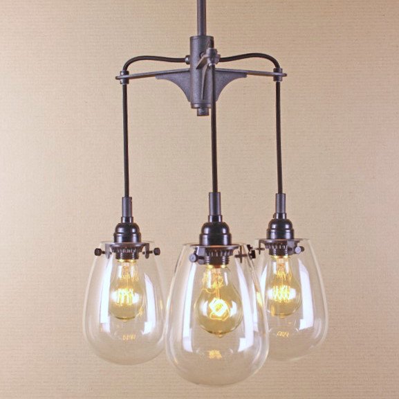 Люстра Railway Trio Pendant Черный Люстра Railway Trio Pendant Черный в Рязани | Loft Concept