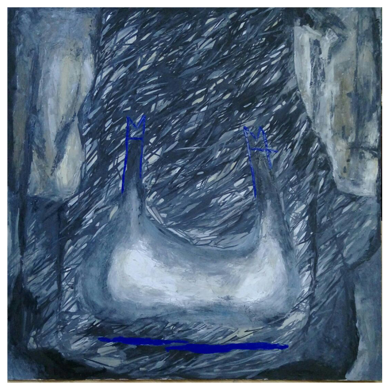 Картина Blue Abstract Still Life Синий Картина Blue Abstract Still Life Синий в Рязани | Loft Concept