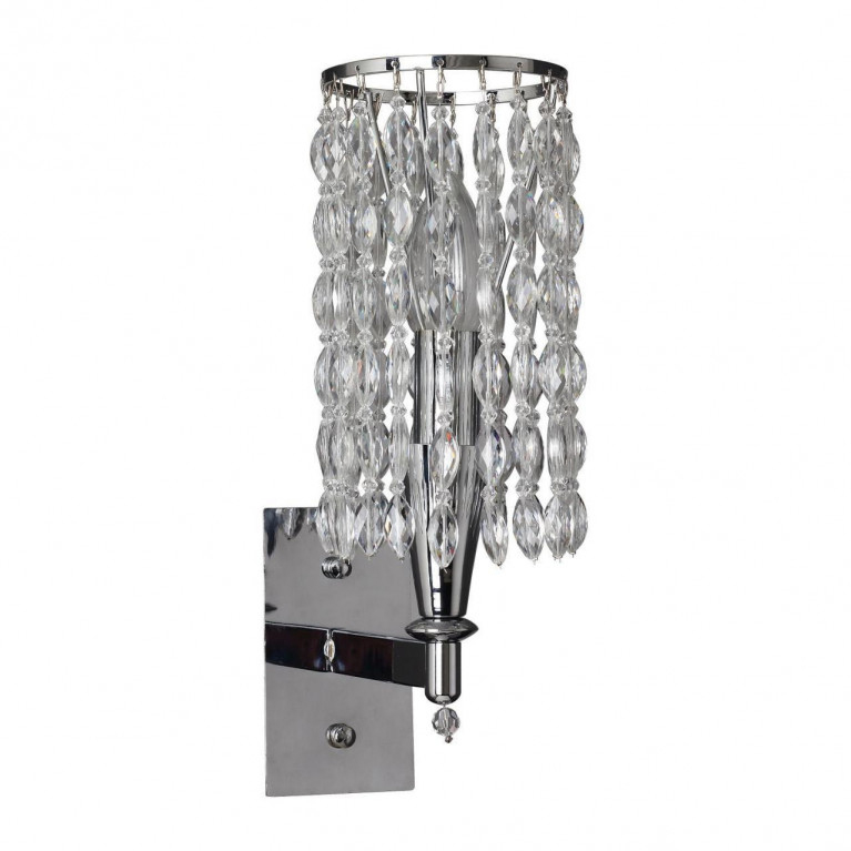 Бра Messina Crystal Wall Lamp Прозрачный Хром Бра Messina Crystal Wall Lamp Прозрачный Хром в Рязани | Loft Concept