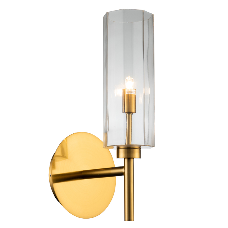 Бра Claudine Sconce Латунь Прозрачный Бра Claudine Sconce Латунь Прозрачный в Рязани | Loft Concept