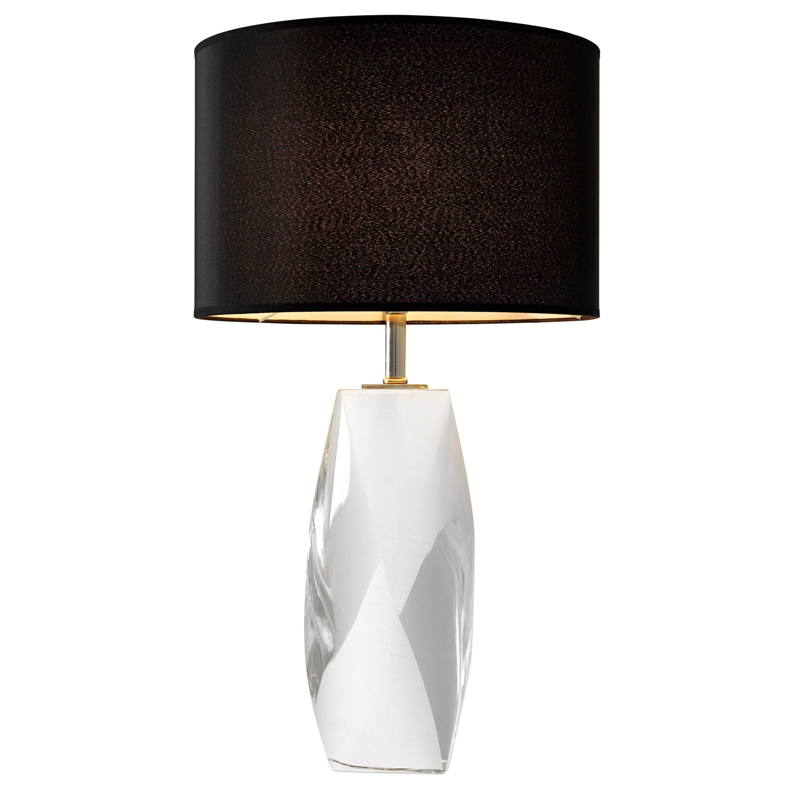 Настольная лампа Eichholtz Table Lamp Titan Кристалл (Crystal) Черный Настольная лампа Eichholtz Table Lamp Titan Кристалл (Crystal) Черный в Рязани | Loft Concept