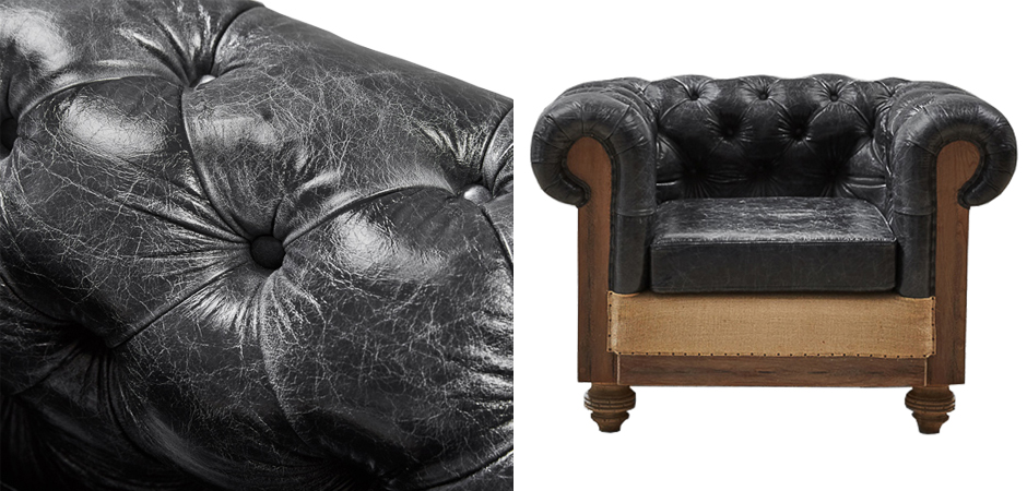 Кресло Deconstructed Chesterfield Armchair Кресло Deconstructed Chesterfield Armchair - Loft-Concept в Рязани