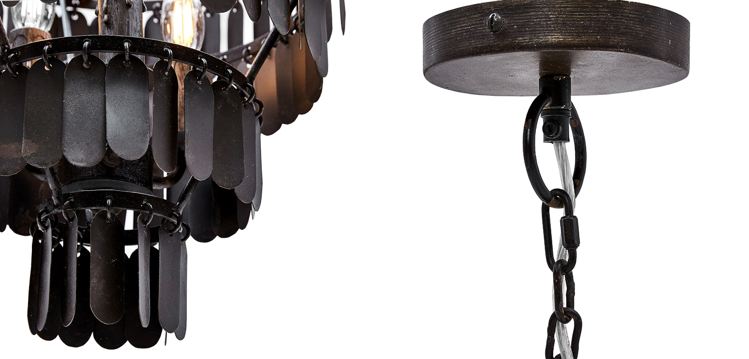 Люстра Manga Black Chandelier - фото