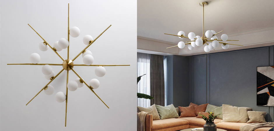 Люстра Cherry Bomb 16 balls Gold Люстра Cherry Bomb 16 balls Gold - Loft-Concept в Рязани