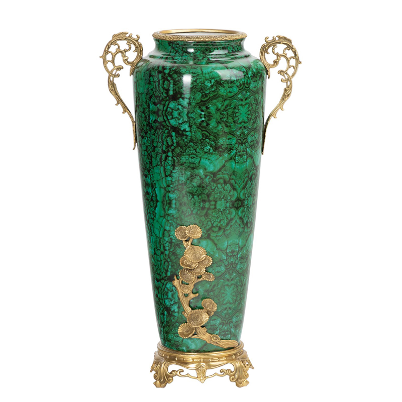 Ваза фарфоровая высокая малахит Malachite Малахит Ваза фарфоровая высокая малахит Malachite Малахит в Рязани | Loft Concept
