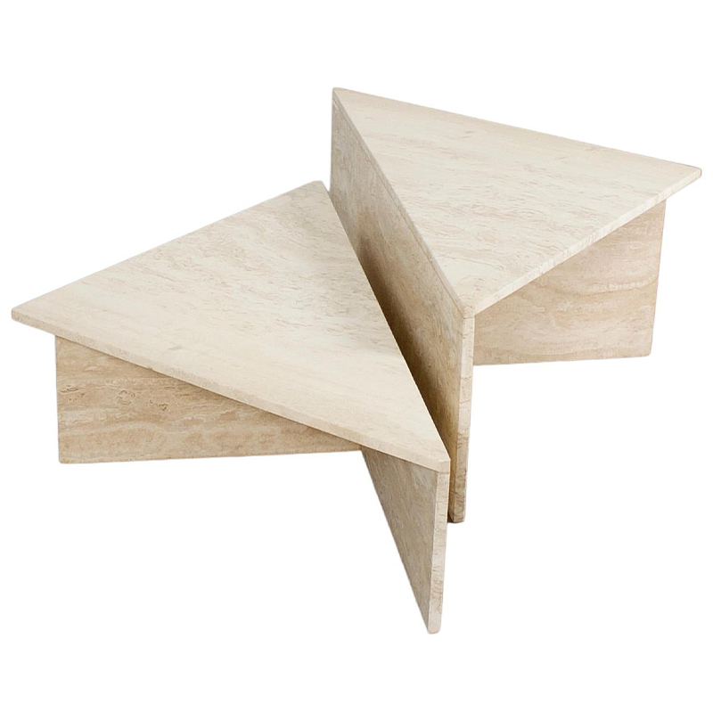 Журнальный стол из мрамора Large Travertine Coffee Table by UpUp Бежевый Песочный Журнальный стол из мрамора Large Travertine Coffee Table by UpUp Бежевый Песочный в Рязани | Loft Concept