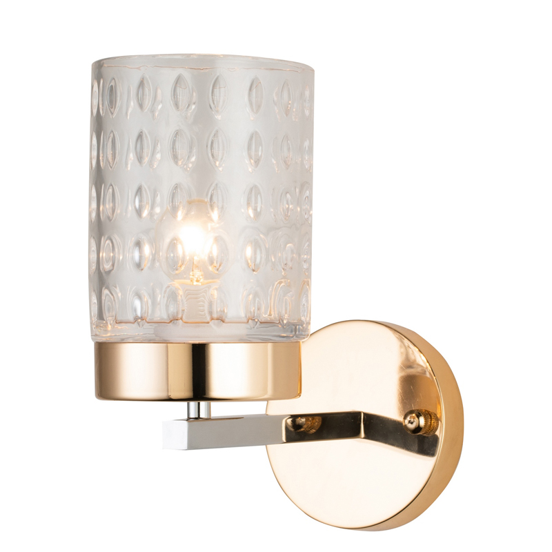 Бра Didian Sconce Глянцевое золото Хром Прозрачный Бра Didian Sconce Глянцевое золото Хром Прозрачный в Рязани | Loft Concept