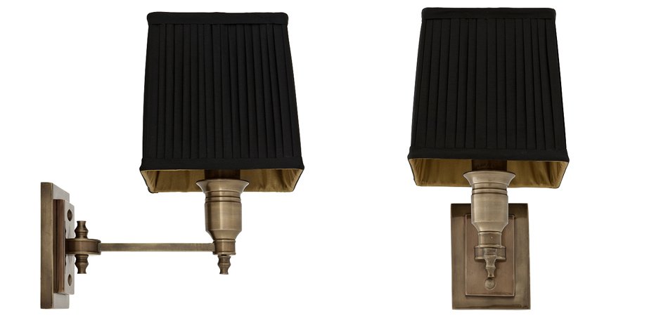 Бра Wall Lamp Lexington Single Brass+Black Бра Wall Lamp Lexington Single Brass+Black - Loft-Concept в Рязани
