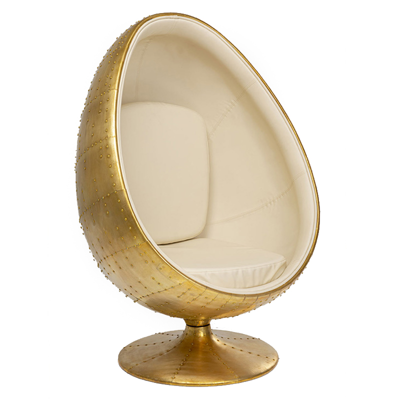Кресло Copper Egg Медь Молочный Кресло Copper Egg Медь Молочный в Рязани | Loft Concept
