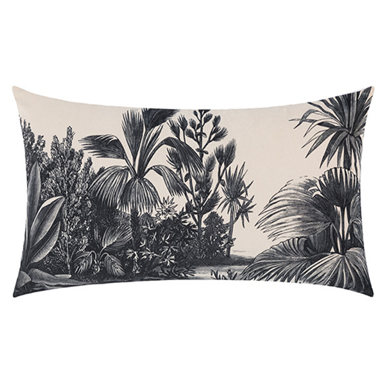 Декоративная подушка Rainforest Cushion Бежевый Черный Декоративная подушка Rainforest Cushion Бежевый Черный в Рязани | Loft Concept