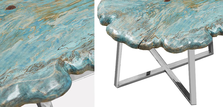 Приставной стол Melted Turquoise Приставной стол Melted Turquoise - Loft-Concept в Рязани