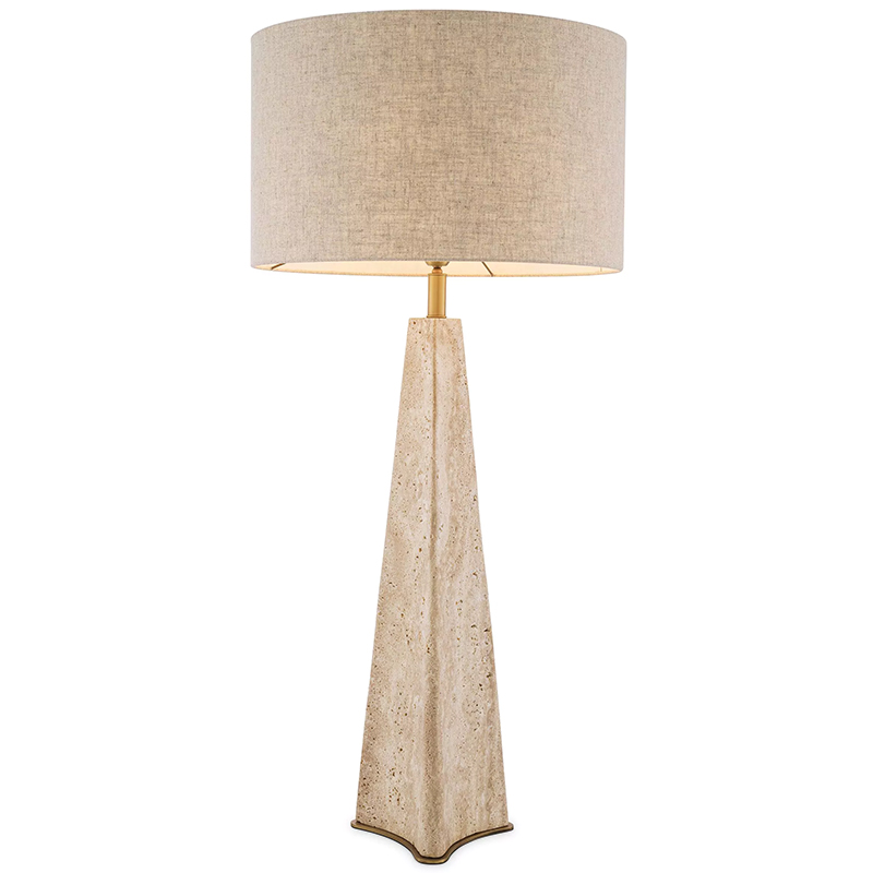 Настольная лампа Eichholtz Table Lamp Benson Бежевый Бежево-серый Латунь Настольная лампа Eichholtz Table Lamp Benson Бежевый Бежево-серый Латунь в Рязани | Loft Concept