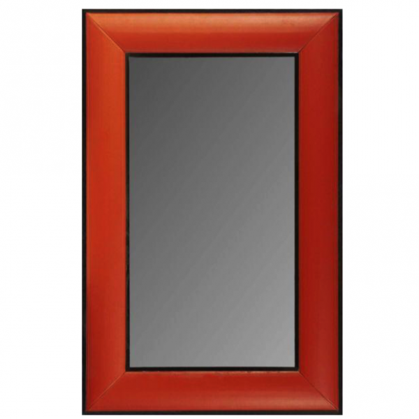 Зеркало настенное Leather Lux Mirror Square Red Красный Зеркало настенное Leather Lux Mirror Square Red Красный в Рязани | Loft Concept