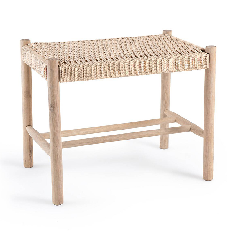 Банкетка Enzo Wicker Beige Banquet mini Бежевый Банкетка Enzo Wicker Beige Banquet mini Бежевый в Рязани | Loft Concept