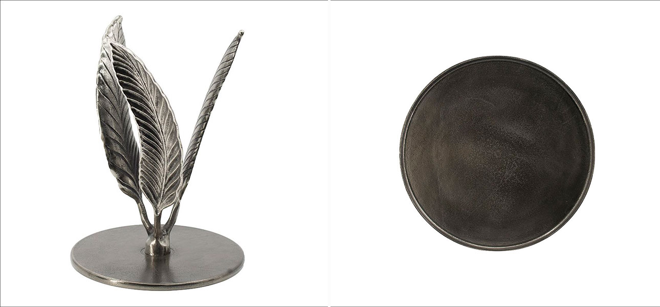 Столик алюминиевый с основанием в виде пера Robert - фото