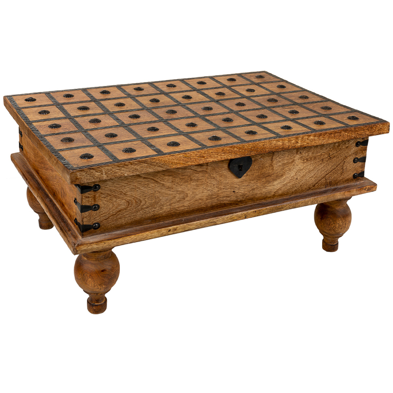 Деревянный кофейный стол Aiyla Coffee Table Коричневый Коричневый винтаж Деревянный кофейный стол Aiyla Coffee Table Коричневый Коричневый винтаж в Рязани | Loft Concept