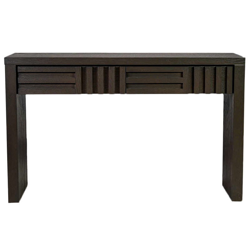 Консоль с двумя ящиками Wooden Rails Коричневый Консоль с двумя ящиками Wooden Rails Коричневый в Рязани | Loft Concept