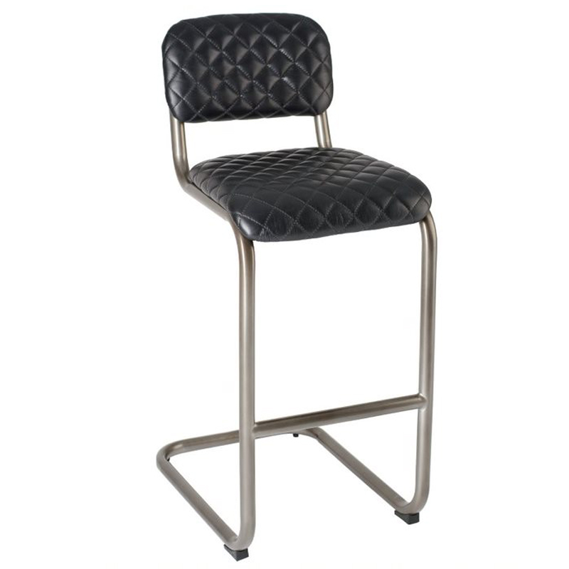 Барный стул Lavor Bar stool leather Черный Барный стул Lavor Bar stool leather Черный в Рязани | Loft Concept