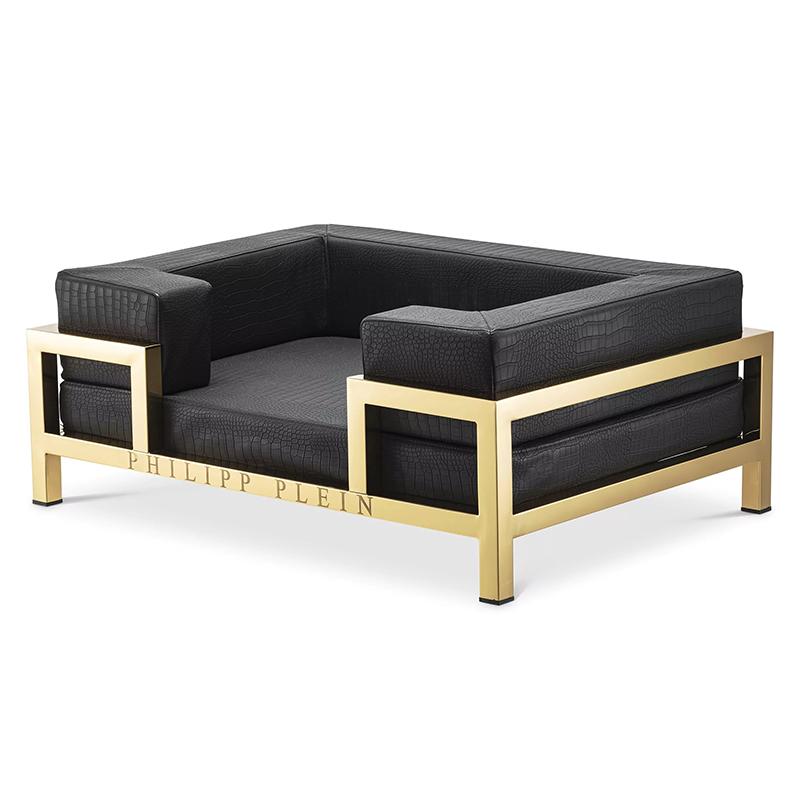 Лежанка для домашних животных Dogbed High Conic Limited L Gold Черный Золотой Лежанка для домашних животных Dogbed High Conic Limited L Gold Черный Золотой в Рязани | Loft Concept