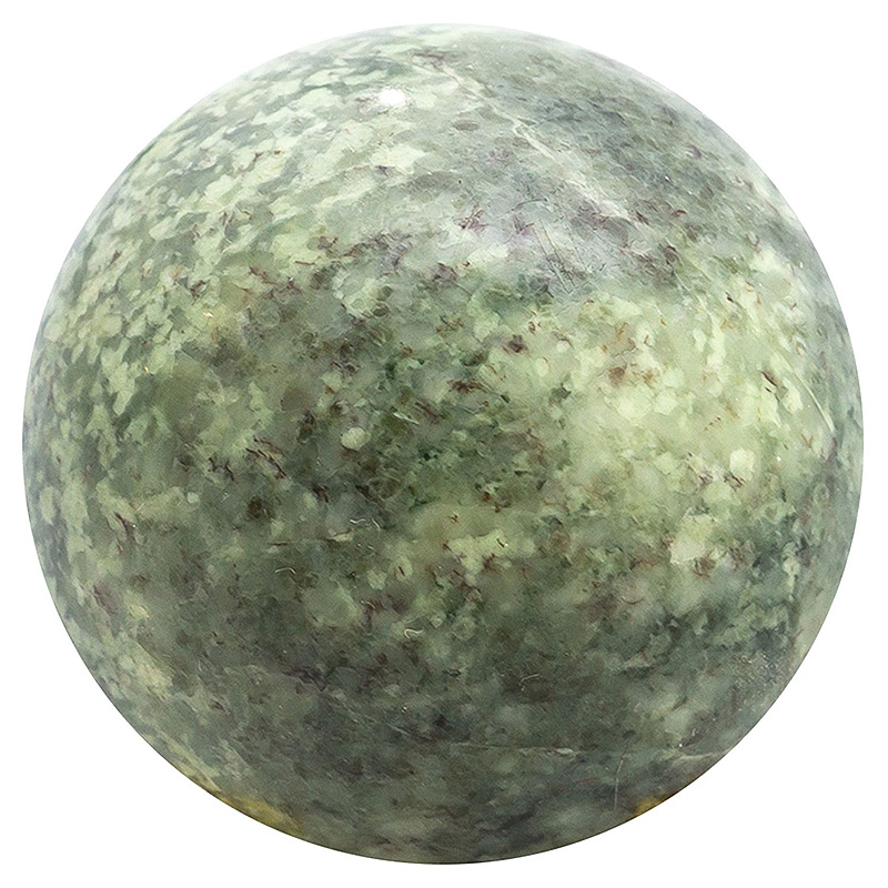 Шар декоративный из натурального камня Жадеит Natural Stone Spheres Зеленый Белый Серый Шар декоративный из натурального камня Жадеит Natural Stone Spheres Зеленый Белый Серый в Рязани | Loft Concept