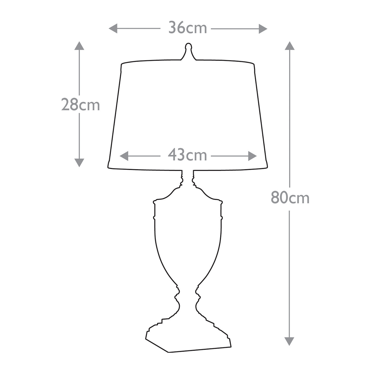 Настольная лампа со тканевым абажуром и прозрачным ребристым стеклянным основанием Quoizel в Рязани