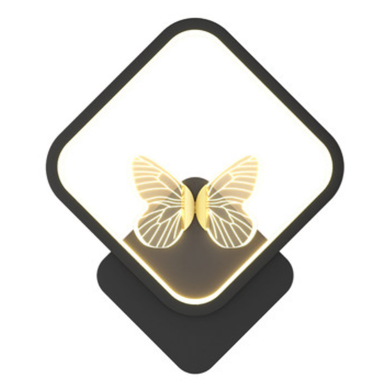 Бра Butterfly Black Rhombus Wall Lamp Прозрачный Черный Бра Butterfly Black Rhombus Wall Lamp Прозрачный Черный в Рязани | Loft Concept