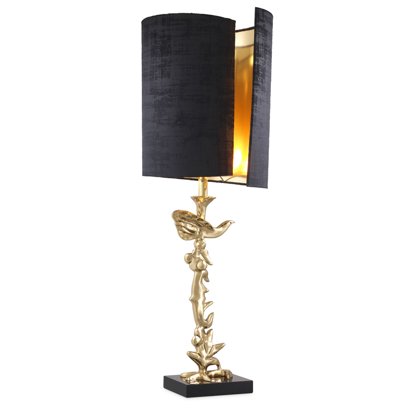 Настольная лампа Eichholtz Table Lamp Aras Латунь Черный Настольная лампа Eichholtz Table Lamp Aras Латунь Черный в Рязани | Loft Concept