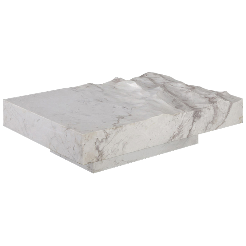 Дизайнерский журнальный стол Mathieu Lehanneur Sculpts Ocean Memories Square White Белый Мрамор Bianco Дизайнерский журнальный стол Mathieu Lehanneur Sculpts Ocean Memories Square White Белый Мрамор Bianco в Рязани | Loft Concept