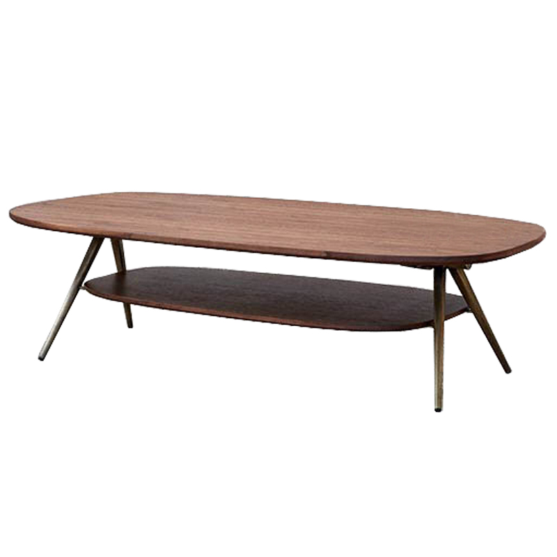 Кофейный стол Killigrew Coffee Table Орех Золотой Кофейный стол Killigrew Coffee Table Орех Золотой в Рязани | Loft Concept