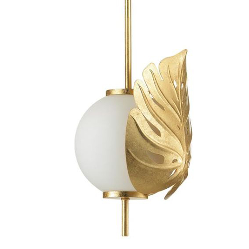 Подвесной светильник Gold Monstera Leaf Золотой Подвесной светильник Gold Monstera Leaf Золотой в Рязани | Loft Concept