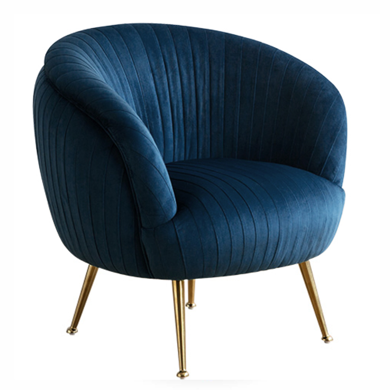 Кресло SOUFFLE CHAIR B Синий Глянцевое золото Кресло SOUFFLE CHAIR B Синий Глянцевое золото в Рязани | Loft Concept