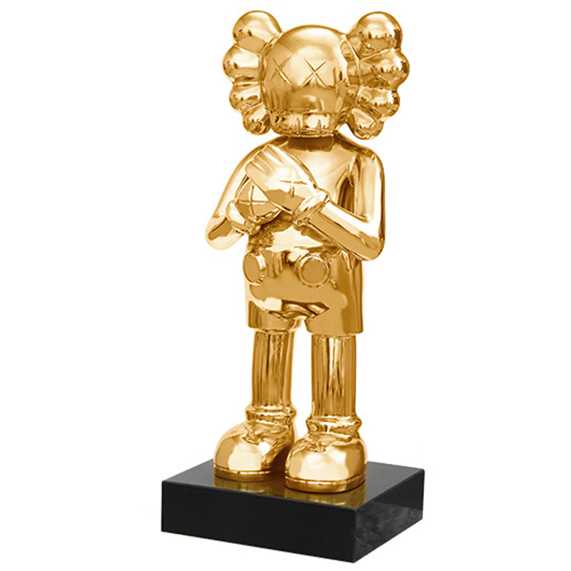 Статуэтка KAWS Gold on stand Золотой Статуэтка KAWS Gold on stand Золотой в Рязани | Loft Concept
