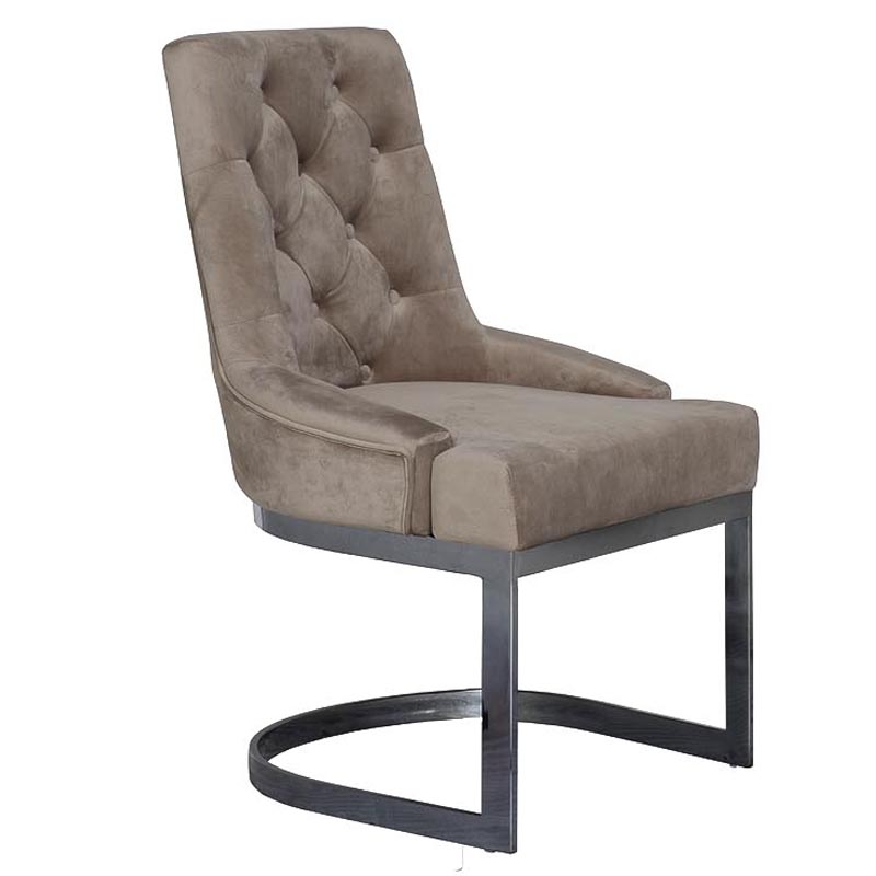 Стул Famos Chair gray Бежево-серый Графит Стул Famos Chair gray Бежево-серый Графит в Рязани | Loft Concept