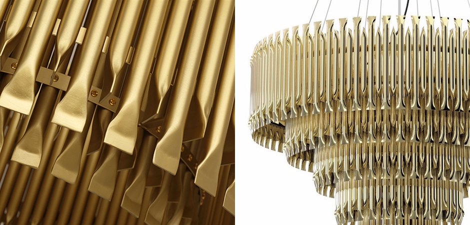 Люстра MATHENY CHANDELIER 5 SUSPENSION by DELIGHTFULL Gold Люстра MATHENY CHANDELIER 5 SUSPENSION by DELIGHTFULL Gold - Loft-Concept в Рязани