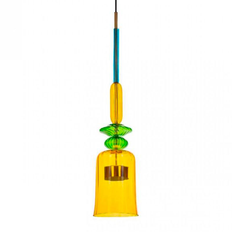 Светильник Flauti Yellow Green D16 см Голубой Зеленый Желтый Светильник Flauti Yellow Green D16 см Голубой Зеленый Желтый в Рязани | Loft Concept