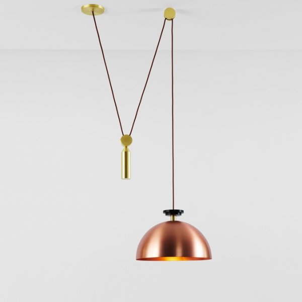 Подвесной светильник Shape up Pendant Hemisphere Copper Латунь Медь Подвесной светильник Shape up Pendant Hemisphere Copper Латунь Медь в Рязани | Loft Concept