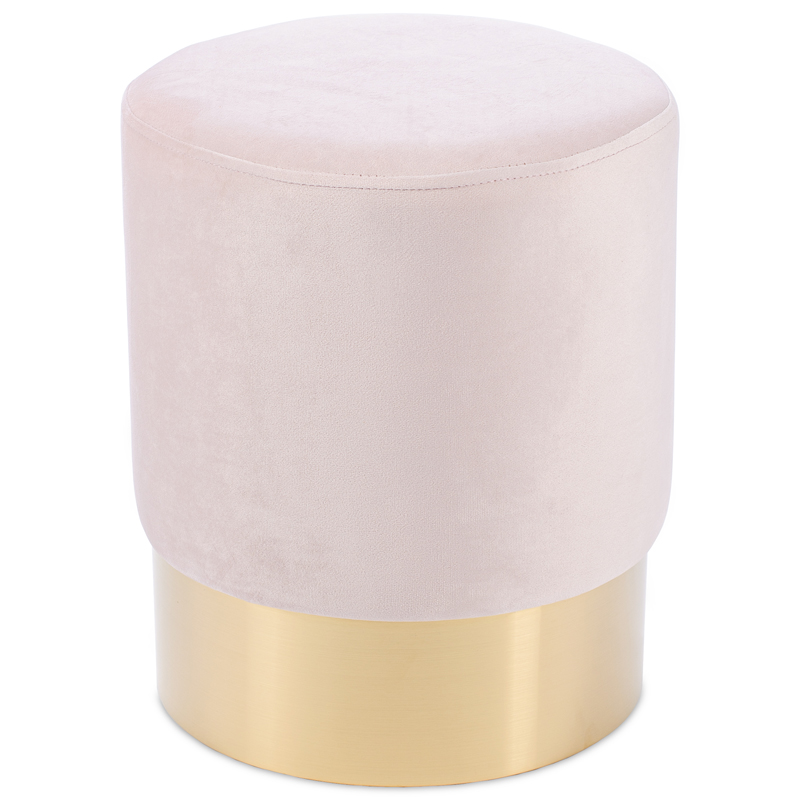 Пуф Una Puff light pink Розовый пастельный Золотой Пуф Una Puff light pink Розовый пастельный Золотой в Рязани | Loft Concept