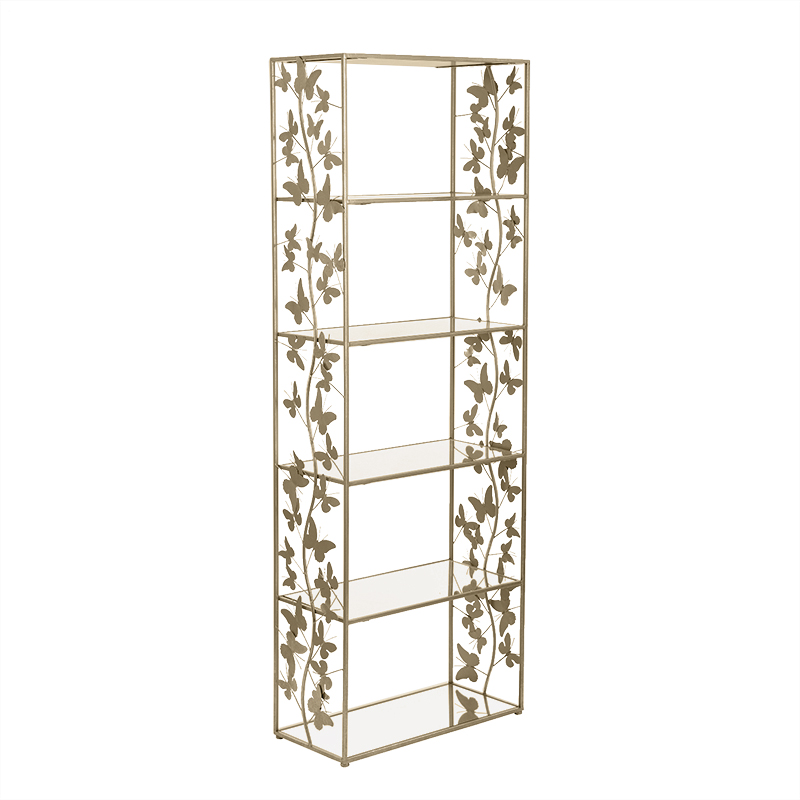 Стеллаж Gold Butterfly Wide Золотой Стеллаж Gold Butterfly Wide Золотой в Рязани | Loft Concept