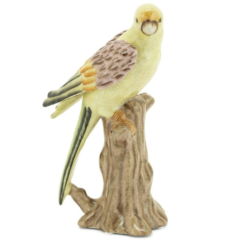 Статуэтка Parrot With Trunk Left Мульти Желтый Коричневый Статуэтка Parrot With Trunk Left Мульти Желтый Коричневый в Рязани | Loft Concept