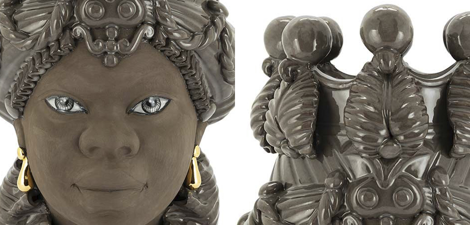 Ваза VASE MORO BIG LADY BLACK MUD Ваза VASE MORO BIG LADY BLACK MUD - Loft-Concept в Рязани