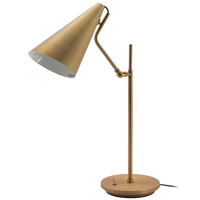 Настольная лампа Tubular Loud Brass Латунь Настольная лампа Tubular Loud Brass Латунь в Рязани | Loft Concept
