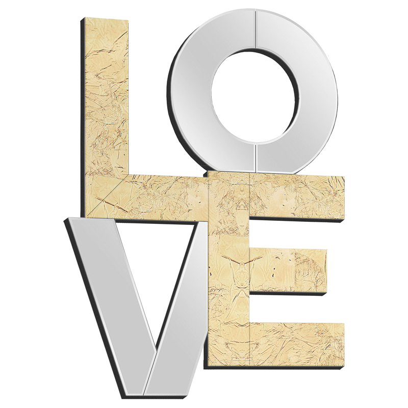 Зеркало Love Золотой Зеркало Love Золотой в Рязани | Loft Concept