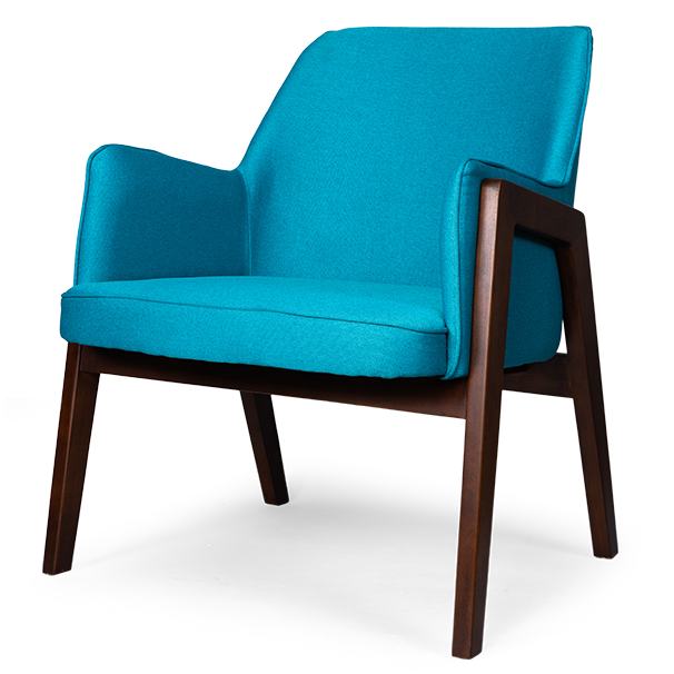 Кресло Gregory light blue Голубой Коричневый Кресло Gregory light blue Голубой Коричневый в Рязани | Loft Concept