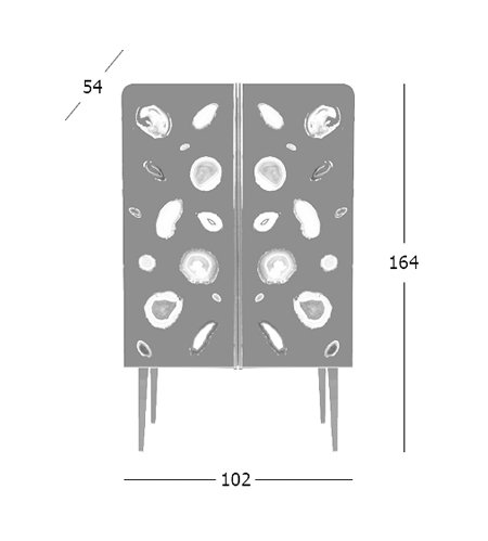 Patrick Naggar Gem Cabinet шкаф украшенный агатами Patrick Naggar Gem Cabinet шкаф украшенный агатами в Рязани