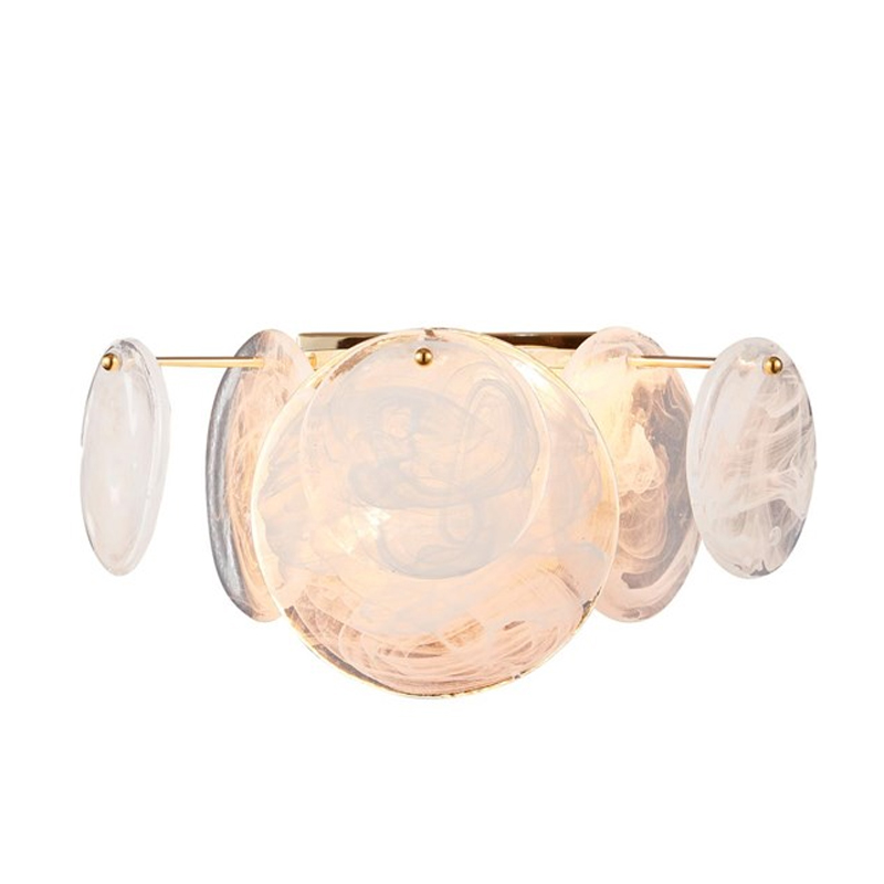 Бра Plates Gold с Матовым Стеклом Золотой Бра Plates Gold с Матовым Стеклом Золотой в Рязани | Loft Concept