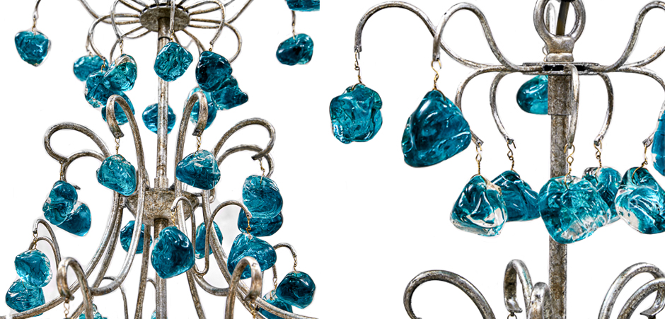 Люстра Crystal Blue Cupertino Chandelier Люстра Crystal Blue Cupertino Chandelier - Loft-Concept в Рязани