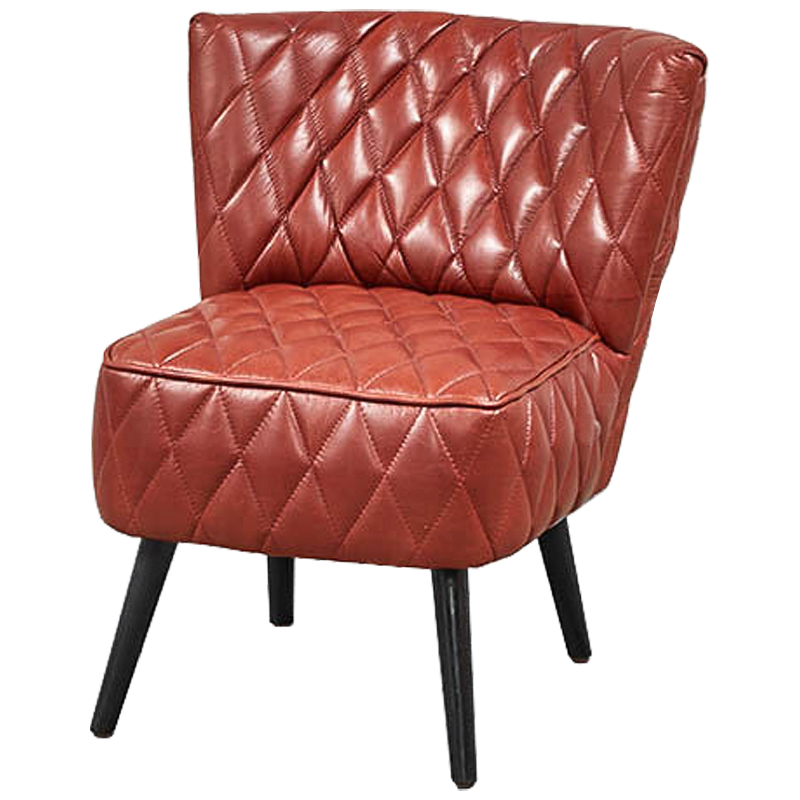 Кресло Rhombuses Upholstery Chair Малиновый (Crimson) Черный Кресло Rhombuses Upholstery Chair Малиновый (Crimson) Черный в Рязани | Loft Concept