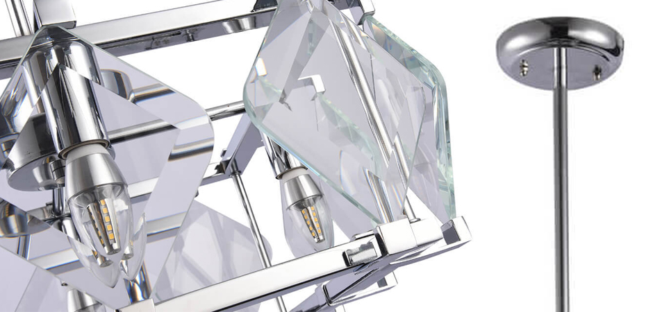 Люстра Glass Rhombus Lighting square - фото №1