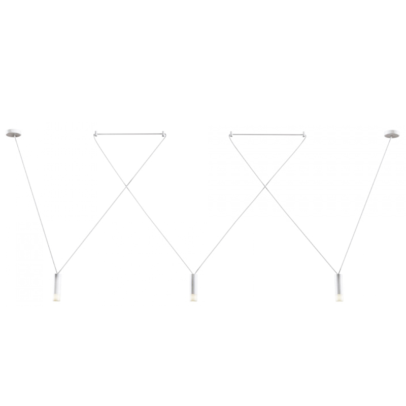 Wireflow LED White Suspension lam 3 патрона Белый Wireflow LED White Suspension lam 3 патрона Белый в Рязани | Loft Concept